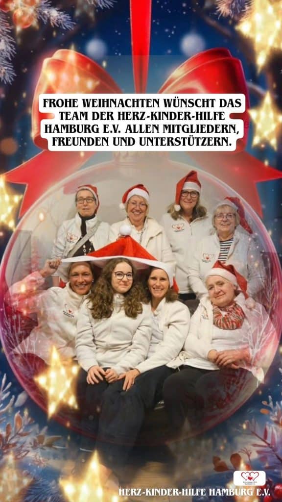Beste Weihnachtswünsche von der Herz-Kinder-Hilfe!