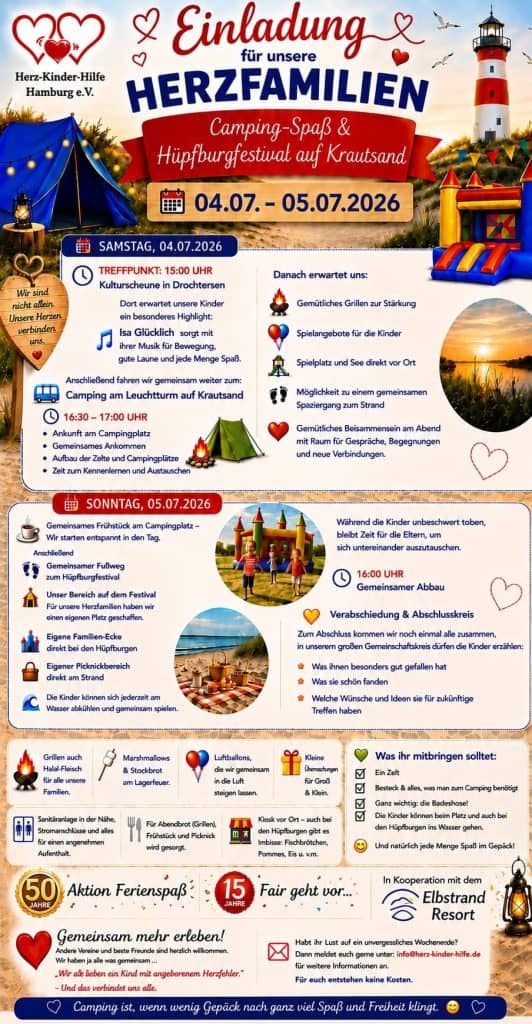 Einladung zum Camping-Wochenende 0. bis 05. Juli 2026
