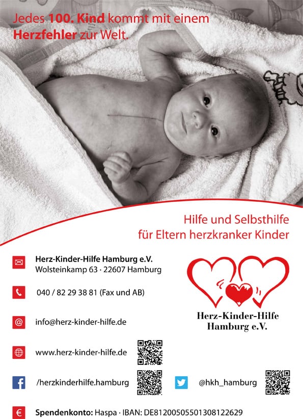 Aushang- Plakat Herz-Kinder-Hilfe Hamburg e.V.Web
